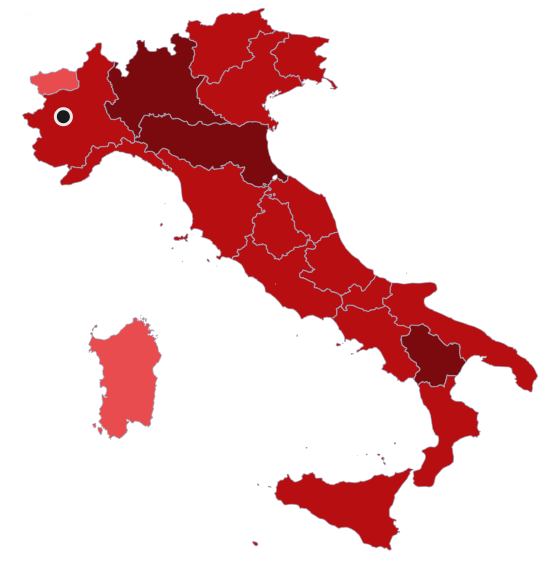 Mappa Agenti Italia Graziadio & C.